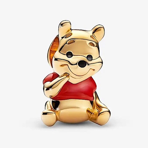 Gold Winnie The Pooh Charm - Picture 1 of 1